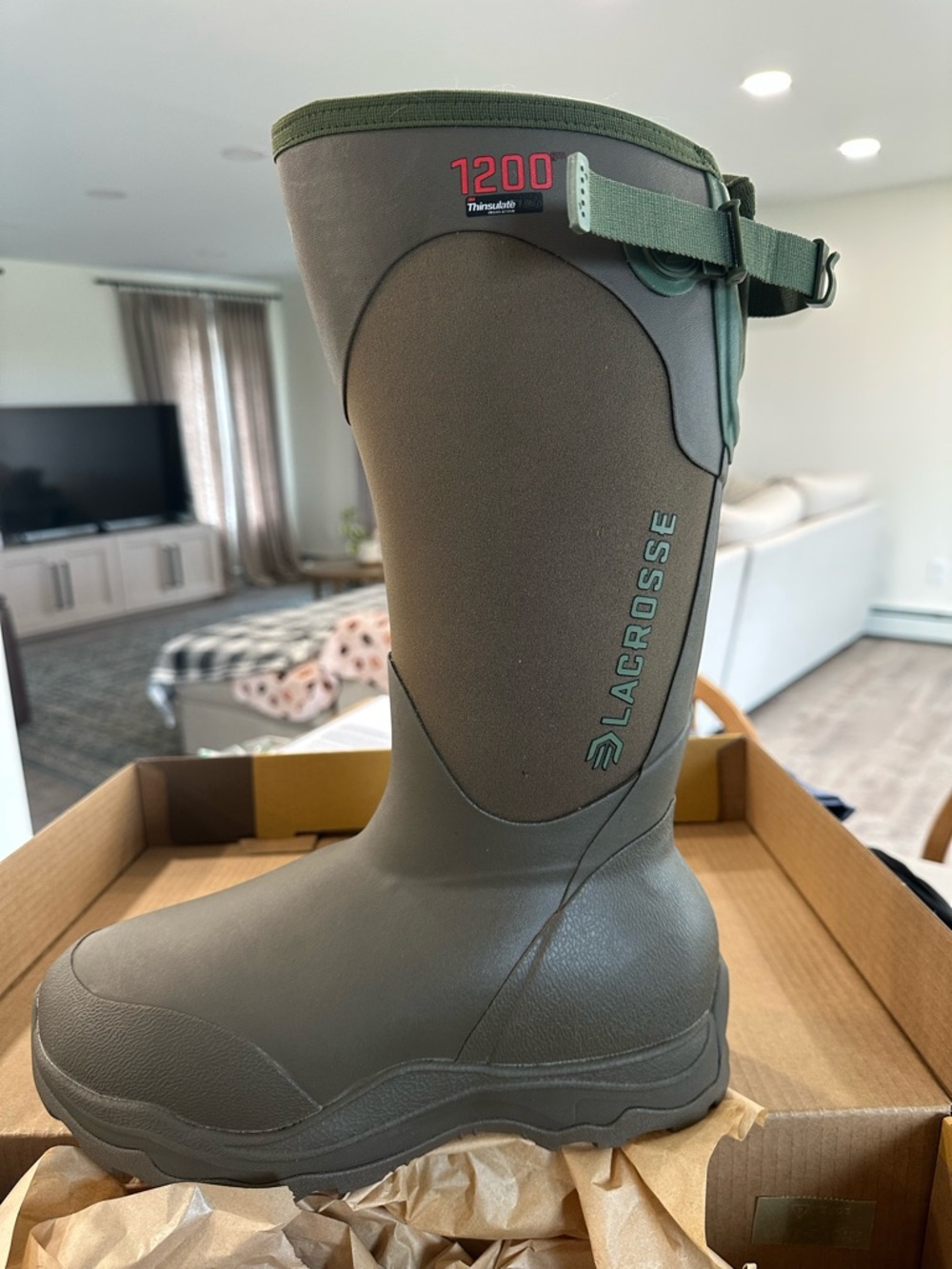 LaCrosse Alpha Agility 15" Brown/Green Insulated Boot